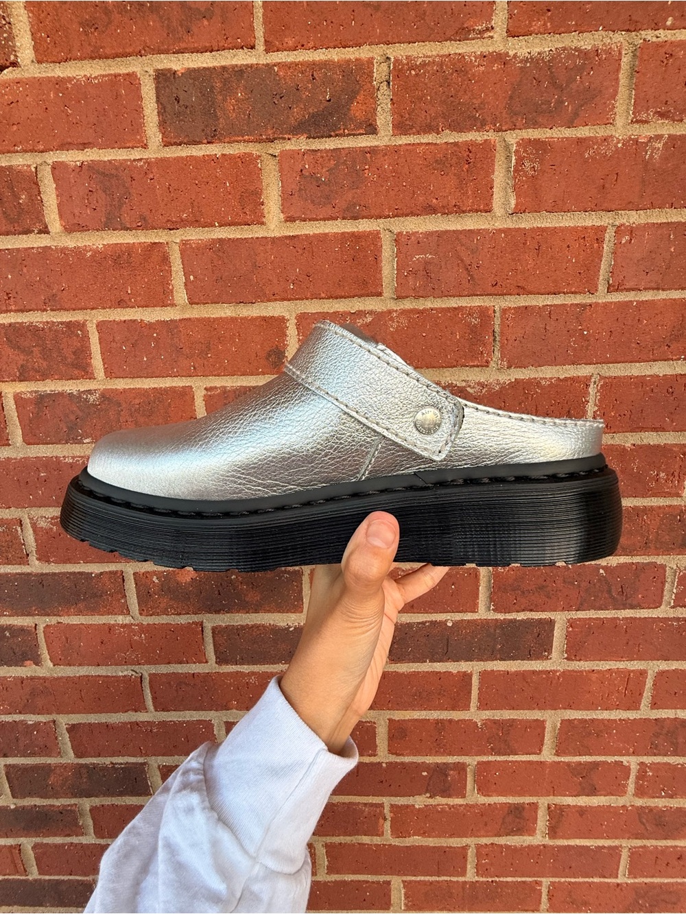 NEW Dr. Martens Laketen Slingback Mule | Metallic Tumble - Picture 9 of 12